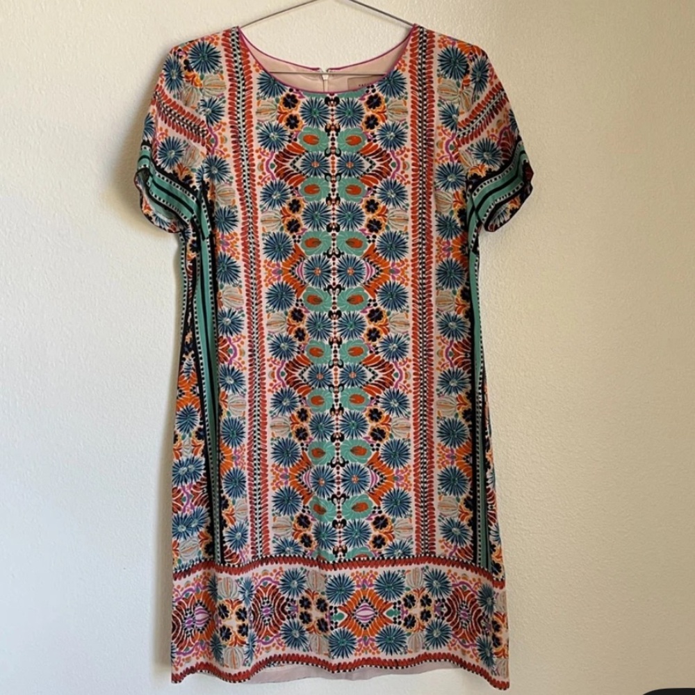 Anthropologie Kachel 100% Silk Shift Dress